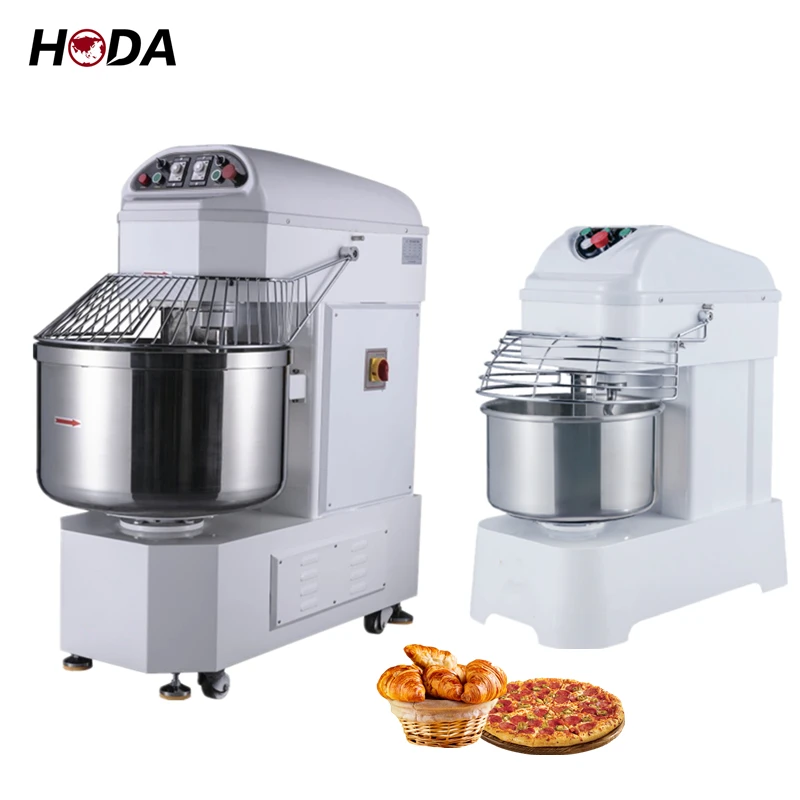 Big size large pastry flour 25kg 50kg 75kg 25 50 75 kg pizza bread kneading Spiral dough mixer machine for baking equipment sale