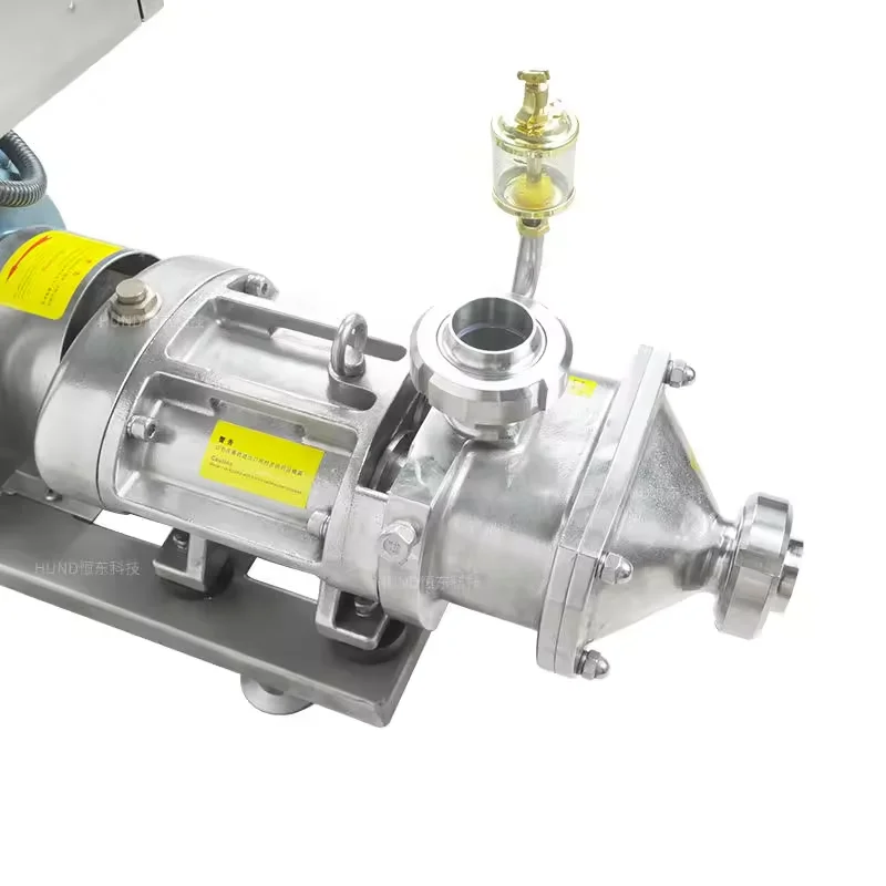 HUNDOM High Quality Sanitary Double Twins Screw Pump For Chili Paste Syrup Jam Pulps Fruit Yogurt