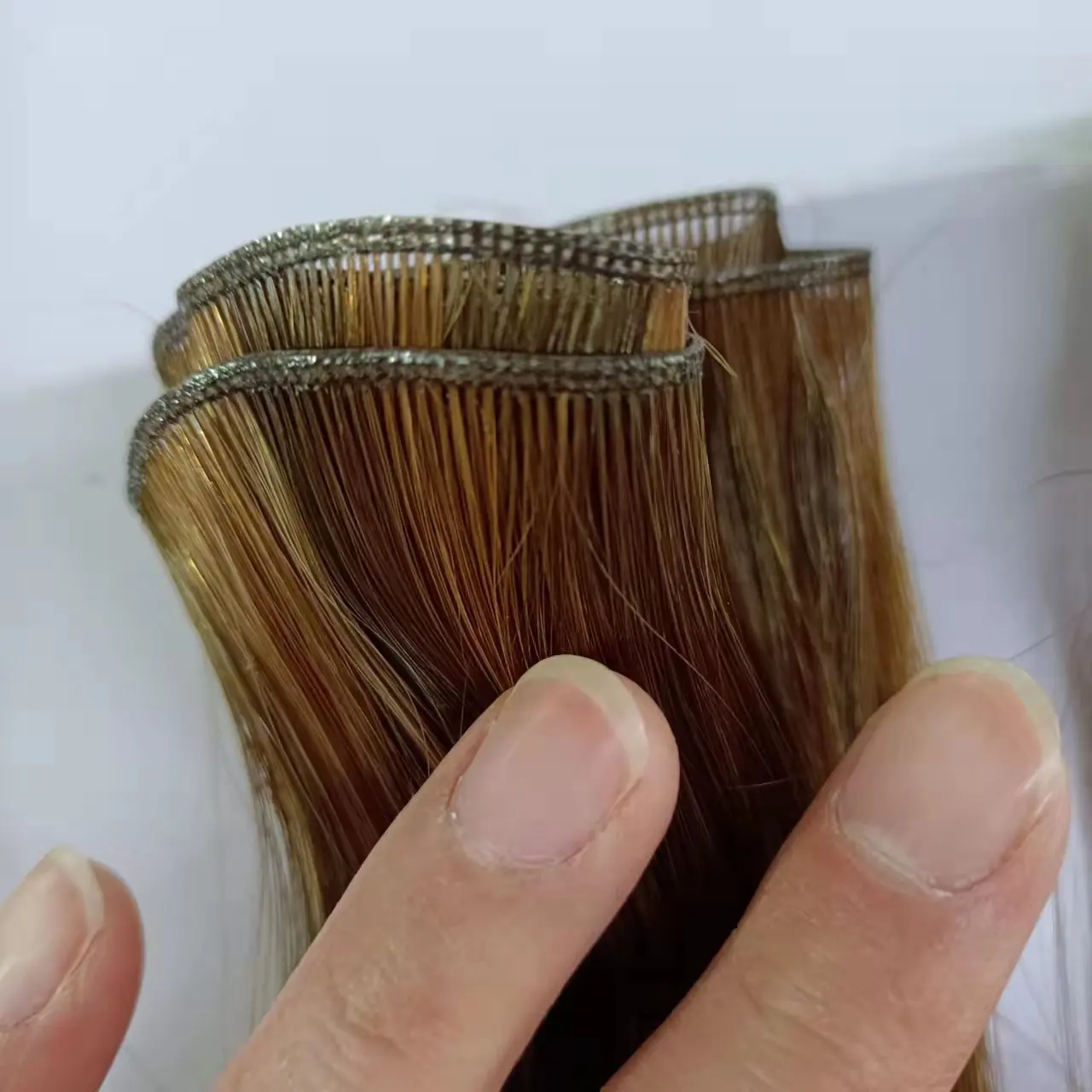 Best Selling New Genius Weft Design Russian Hair Seamless Can Be Cut Human Remy Hair Genius Weft