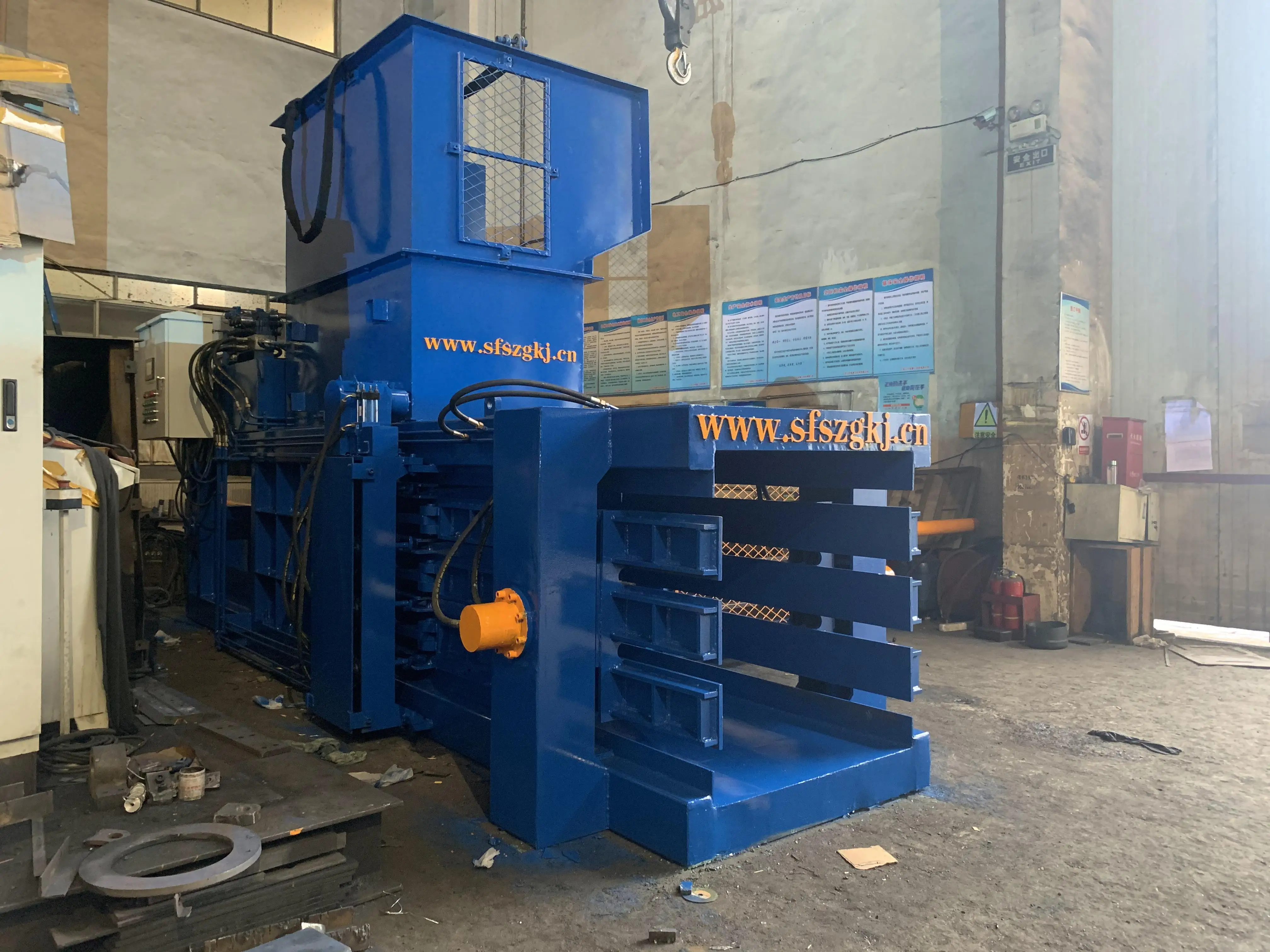 EPA-80 Horizontal Automatic Waste Cardboard Compress Baler Hydraulic Baling Press Machine
