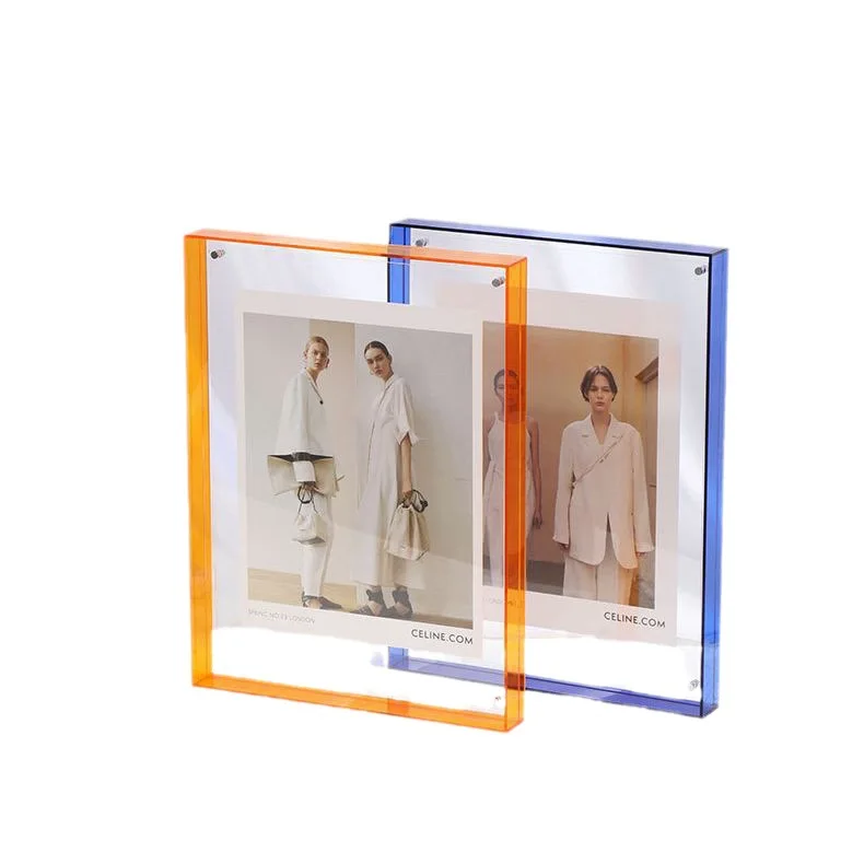 Transparent Acrylic Picture Frame Color Pic Frame Pendulum Photo Poster Mounted Hanging Wall Art Decoration Plastic Frame