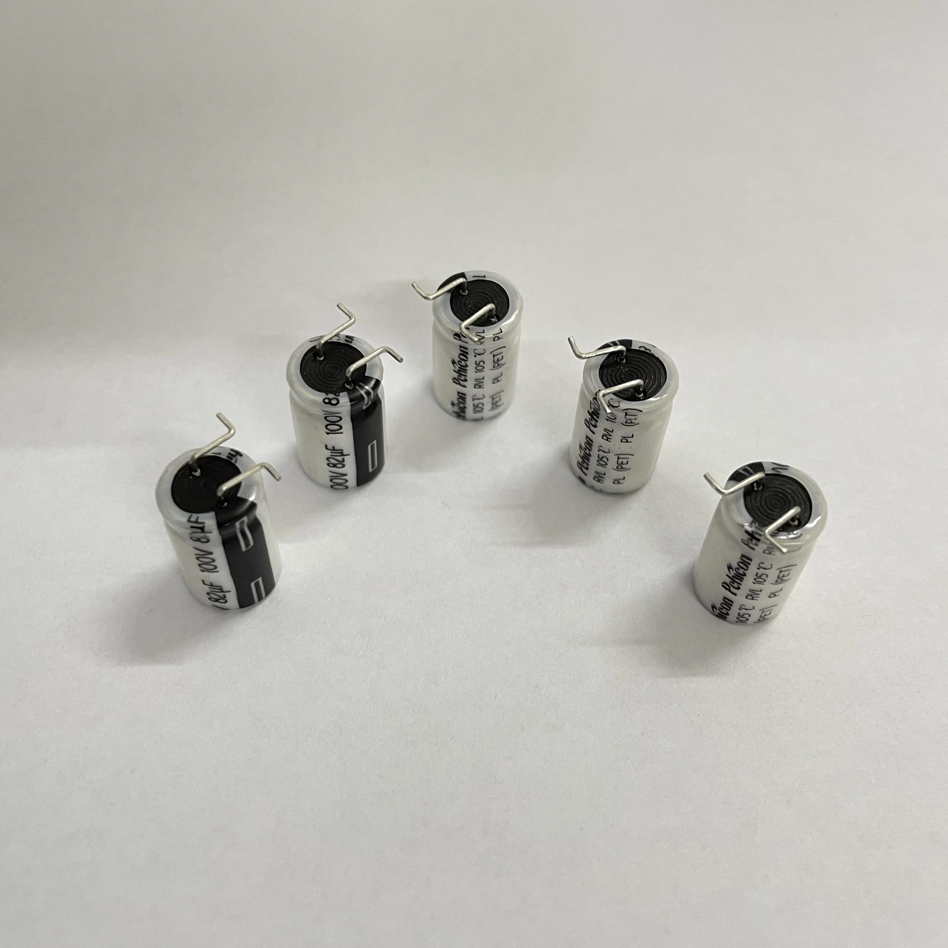 Алюминиевый конденсатор Pchicon 82uf 100v производитель smd Алюминиевые