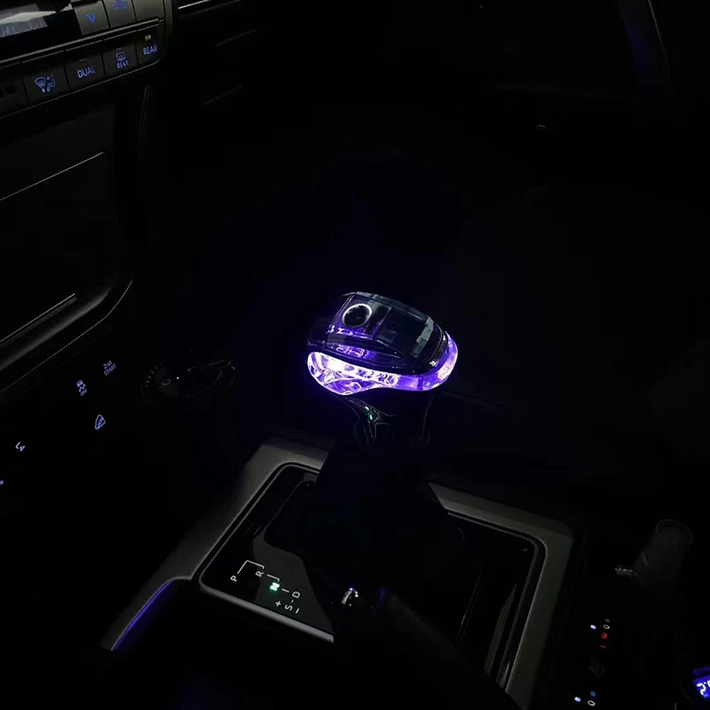 Led Crystal handle For Toyota Highlander 15-21 for prado 18-22 Touch Activated Led Gear Shift Knob Shifter Lever Handle