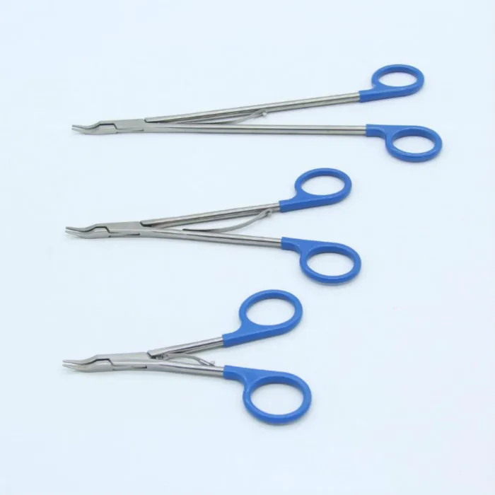 Reusable ligating applicator open surgery hem-o-lok clips applier with titanium clip