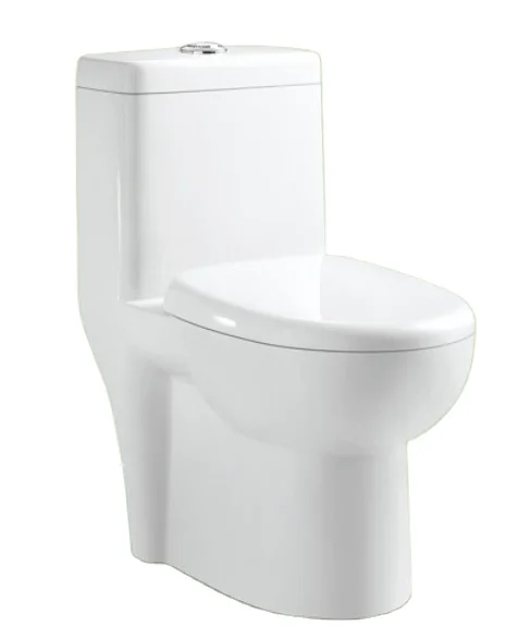 New Design One-piece toilet ceramic wash down flushing toilet wc s-trap for bathroom S-trap chinese wc toilet