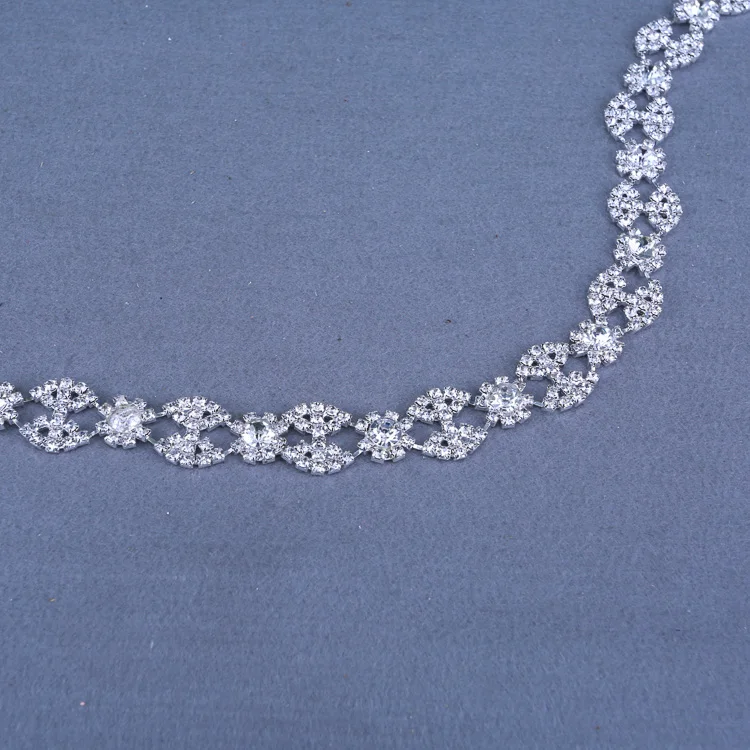 
Bridal Appliques And Trims, Micro Crystal Rhinestone Roll Trim 