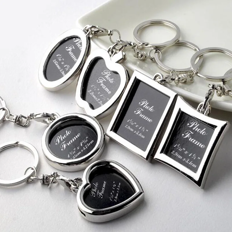 Wholesale Metal Photo Frame Keychain Promotion Gift Keychains gift key chain