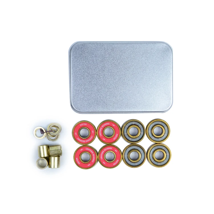 Professional Wholesale 8*7*22mm ABEC 11 Gold Printing Skateboard Bearings