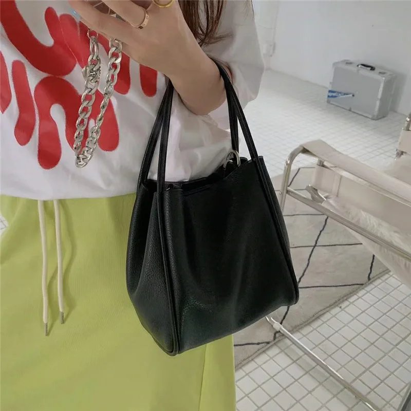 Hot sale New Fashion Soft PU Composite Bag 2pcs in 1 Shoulder Crossbody Bucket handbag Bag for women
