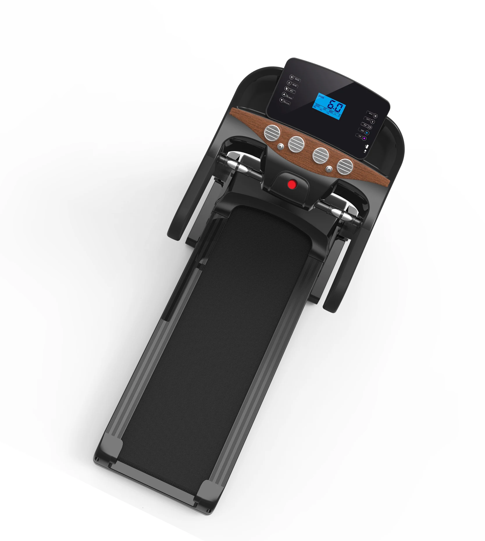 EQi  Viewable Solid Strong Noiseless Treadmill Handheld Running Machine Fitness Equipment