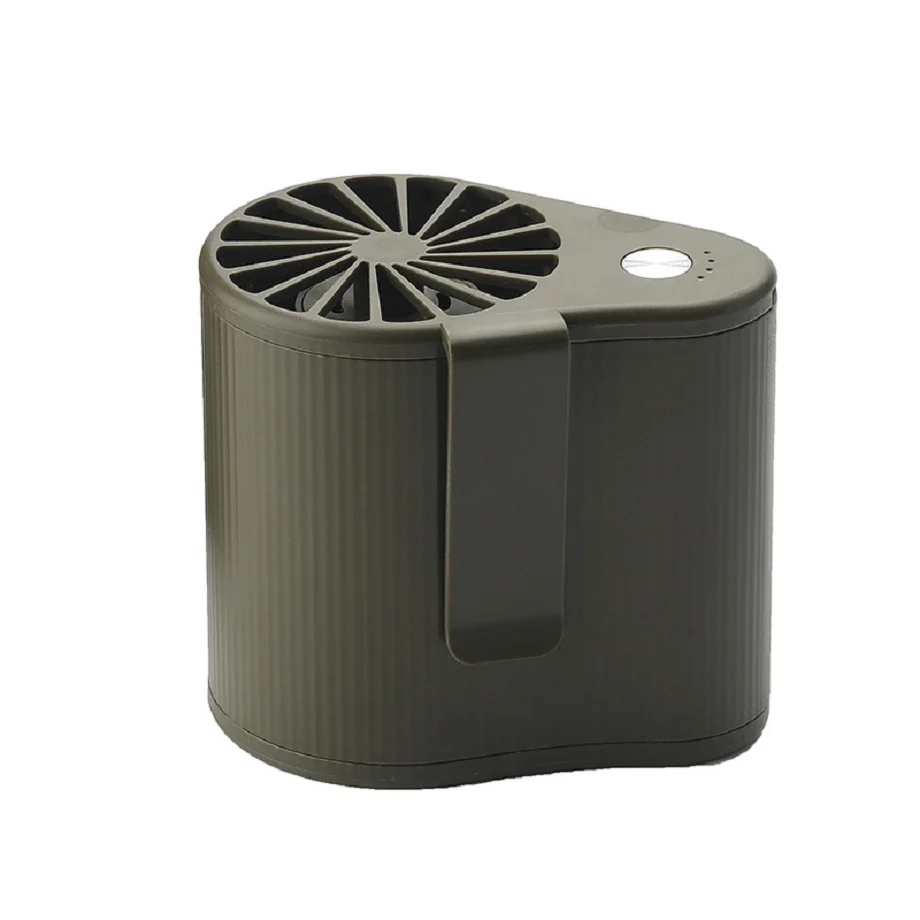 USB Portable charging Student fan creative outdoor quiet lazy waist hanging fan