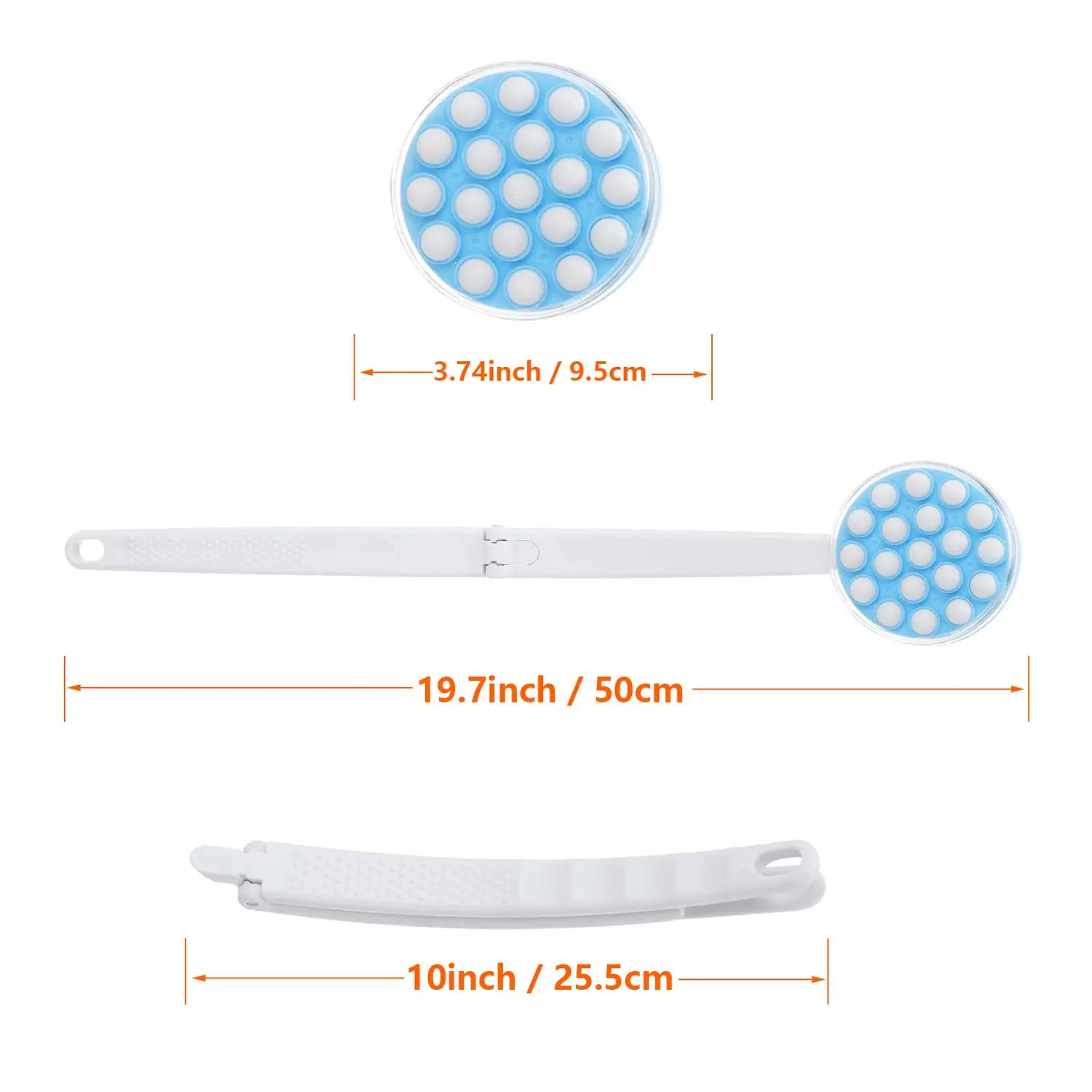 Custom Logo Foldable Easy Reach Self Body Cream Sunscreen Applicator Back Lotion Applicators for Your Back