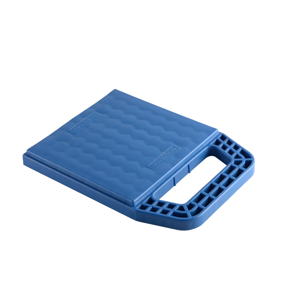 4 Pack Blue RV Stabilizer Jack Pad, Caravan Accessories RV Leveling Blocks for Trailer Vehicle Auto Car Wheel/Tires