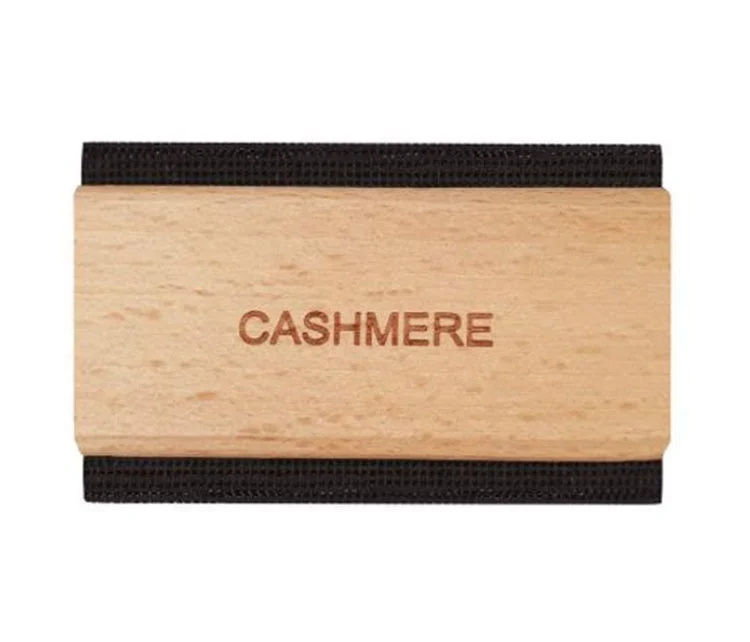 Beech Wooden Cashmere Sweater Comb Stainless Steel Blade Battery Operated for Removing Lint from Clothes