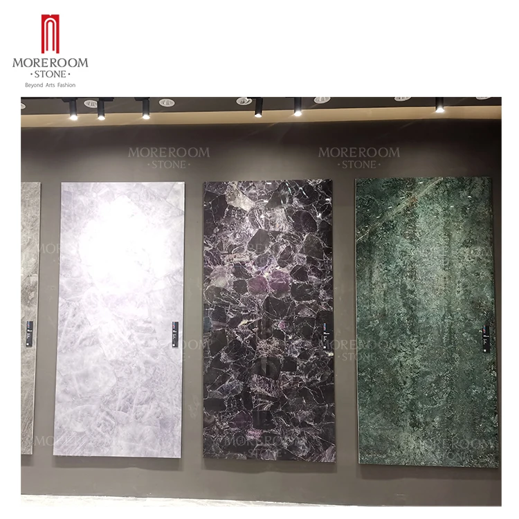 3000mm 3.5 mm Amethyst marble large format tile