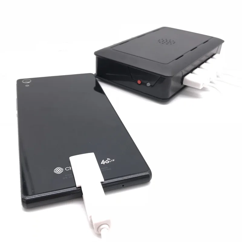 Multi ports anti-theft alarm charging remote display holder smart phone security exhibition device