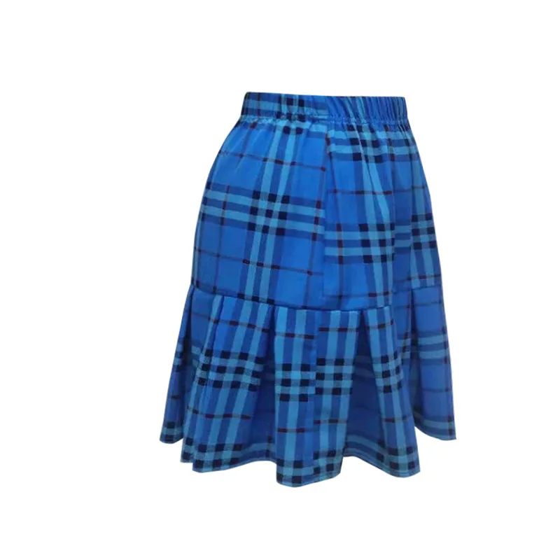  2021 уличная женская юбка в японском стиле Харадзюку Женская клетчатая плиссированная