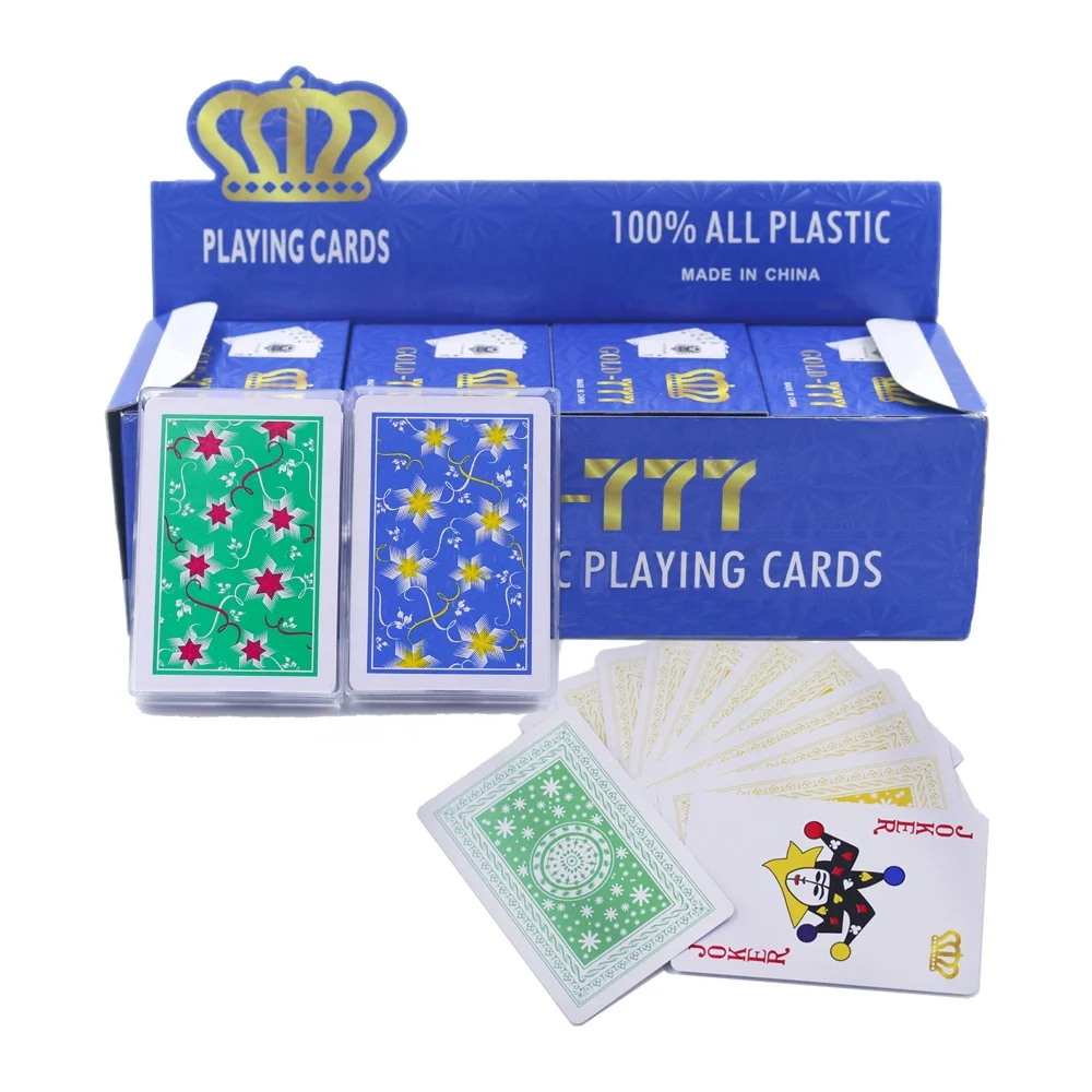 100% all plastic playing card