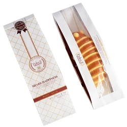 Custom printing recyclable Sandwich packaging bags wholesale greaseproof bread paper bag with PVC window