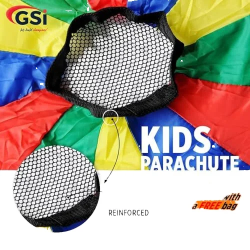 Kids Play Parachute Rainbow Parachute Toy Tent Game for Children Outdoor Playground Activities Toy