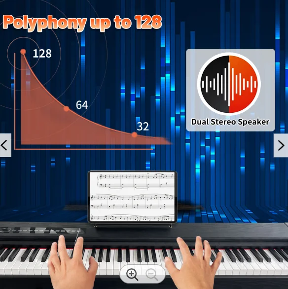 Digital piano 88 weighted keys electronic piano digital keyboard piano