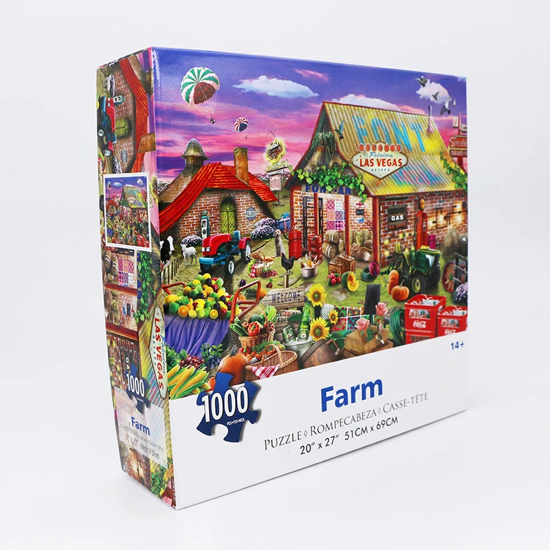 Free Samples Animal Running Puzzle Educational Game Sublimation Magnetic Toy Box Anime Wooden Christmas Jigsaw Puzzle For Kid