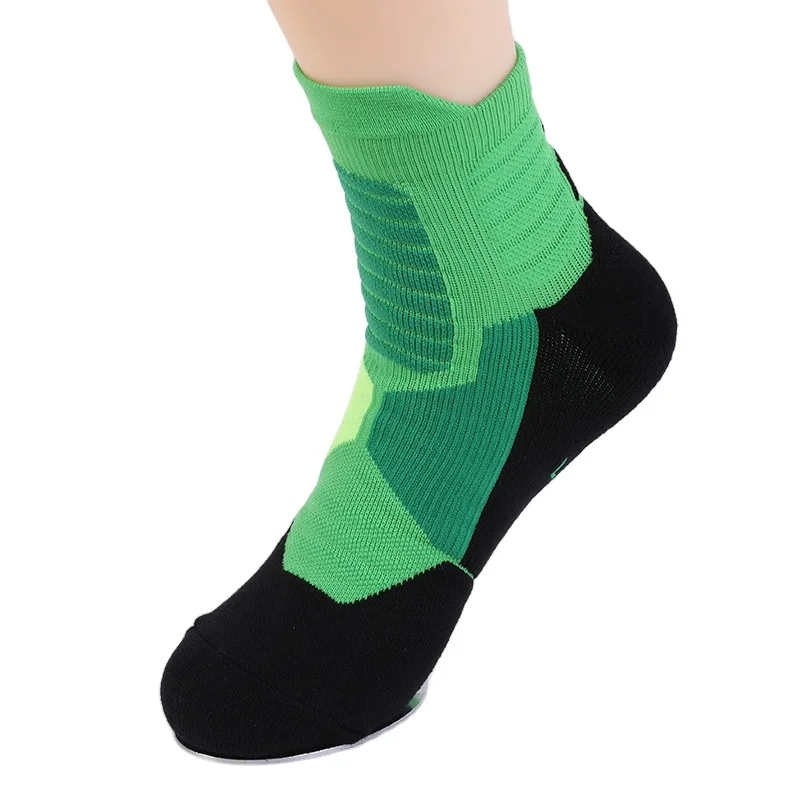 
Custom logo athletic socks sports compression socks anti-bacterial cotton polyester elastane sports sock 
