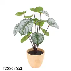 indoor home Decor Artificial Potted Tree Leaf leaves Palm Foliage Artificial Plant