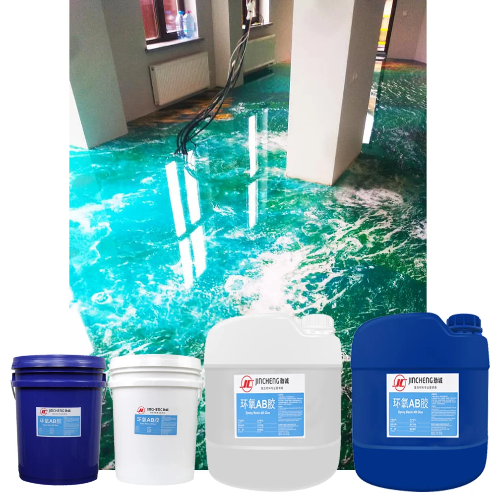 Liquid Resin Epoxy for Colored Epoxy Floor Art, Metallic Epoxy Garage Concrete Floor Colors