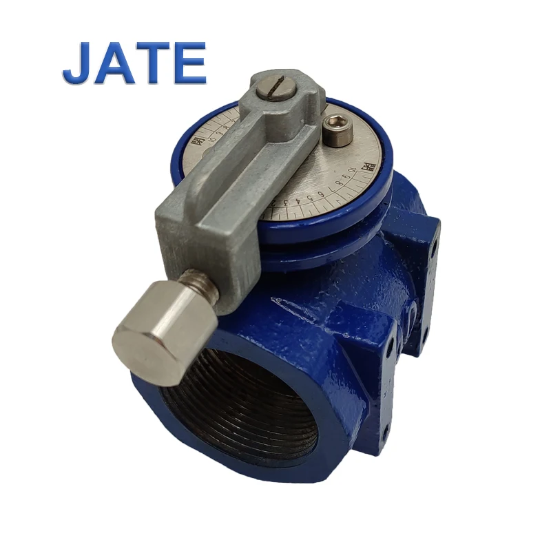 JATE BVM40 Cheap Sanitary Manual Globe Industrial Butterfly Valve Stainless Steel OEM Air General Internal Thread DN 50 8kg