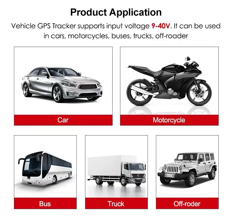 Upgraded JT808 protocol 4G vehicle tracker acc detection vehicle tracker repeater used for car and bicycle theft prevention