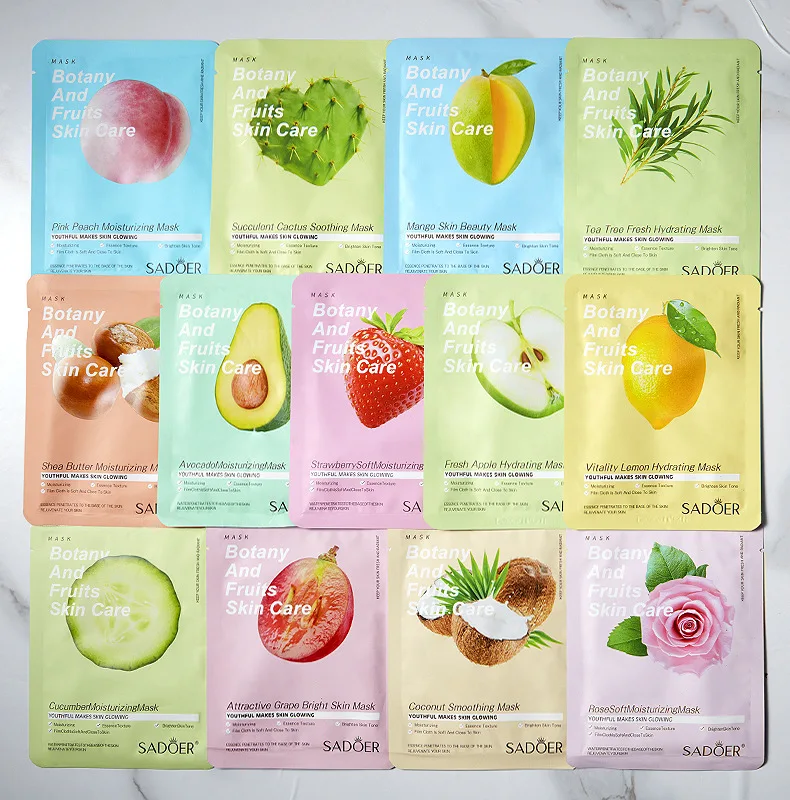 face mask sheet with logo Skincare Face Maskss Ordinary Skin Care Beauty Products Facial Face Sheet Mask manufacturer