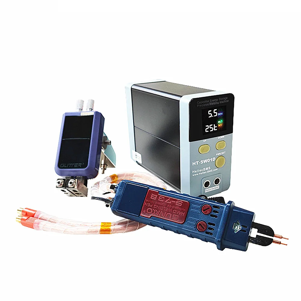 HT-SW01D 12KW конденсатор Алюминиевая Крышка аккумуляторной батареи точечной сварки накопленной энергией/Портативный Малый аппарат для светодиодный цифровой дисплей 0 5 мм