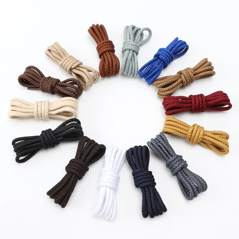 Top Quality Round Shoelaces Round Sneakers Laces Solid Laces Multiple Colors Rich 80 100 120 140 160 Cm Laces