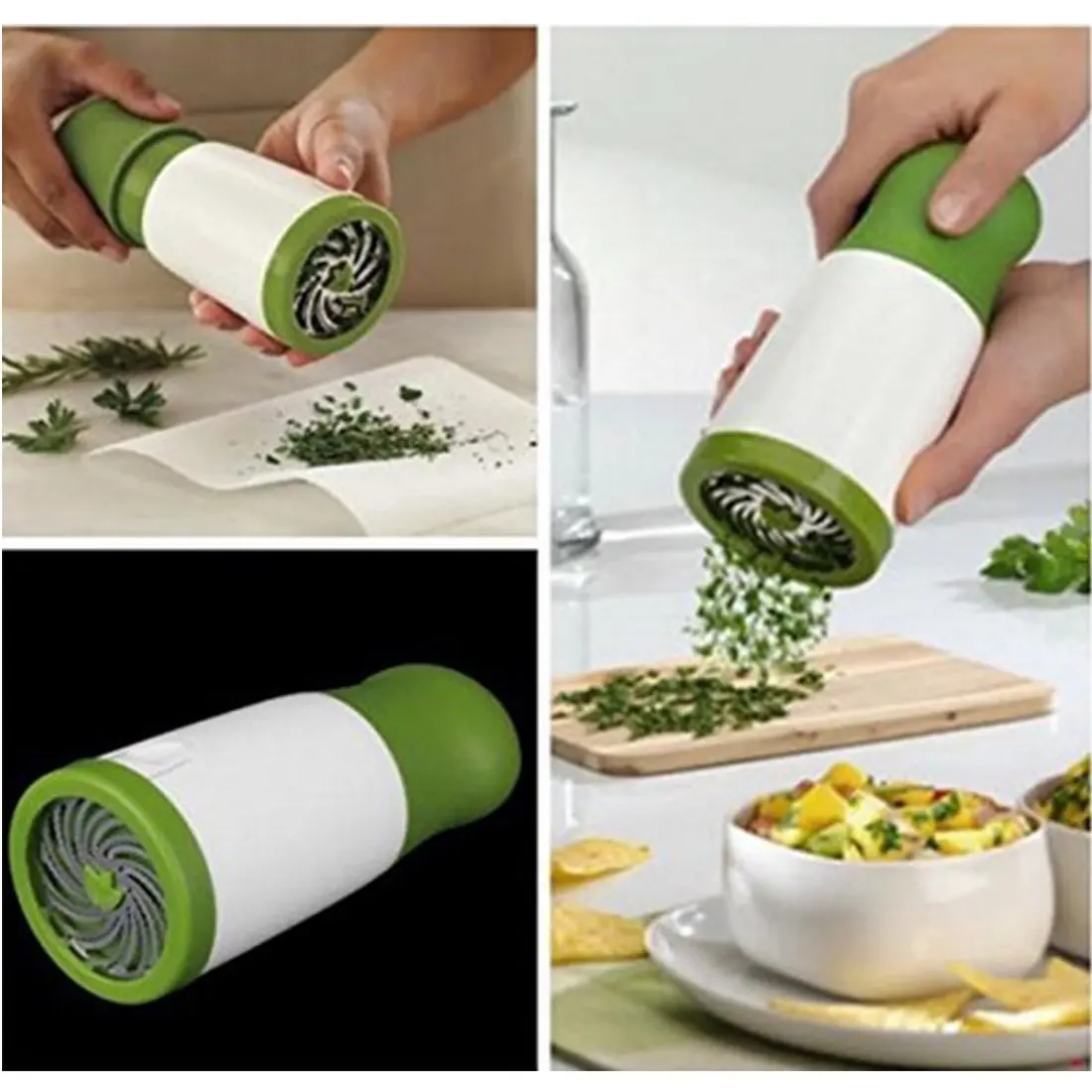 Herb Grinder Spice Mill Parsley Shredder Chopper Vegetable Cutter Garlic Coriander Spice Grinder Kitchen Accessories
