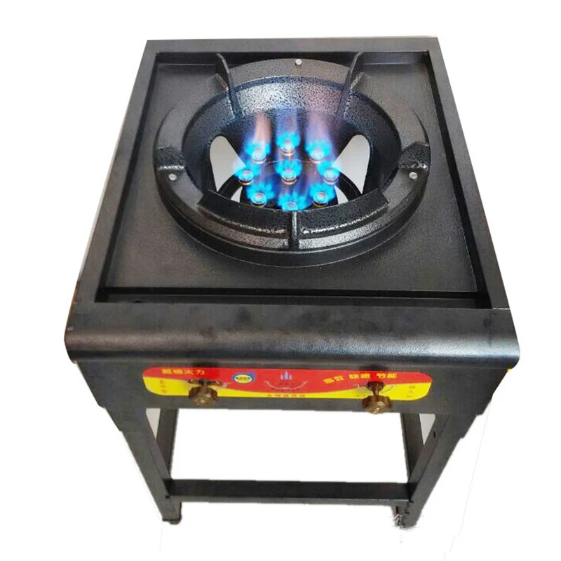 10# Copper 9-head Medium Pressure Furnace Fierce Fire Furnace Gas Burner Cooktop Outdoor
