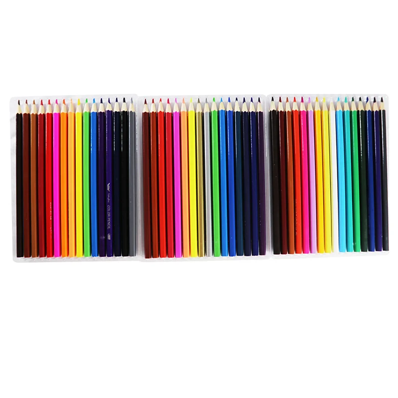 
HONGHU 48 COLOR pencil Promotional Stationery Factory Standard Pencil Pencil with Logo3.0 lead Wooden China Cheap Wholesale 