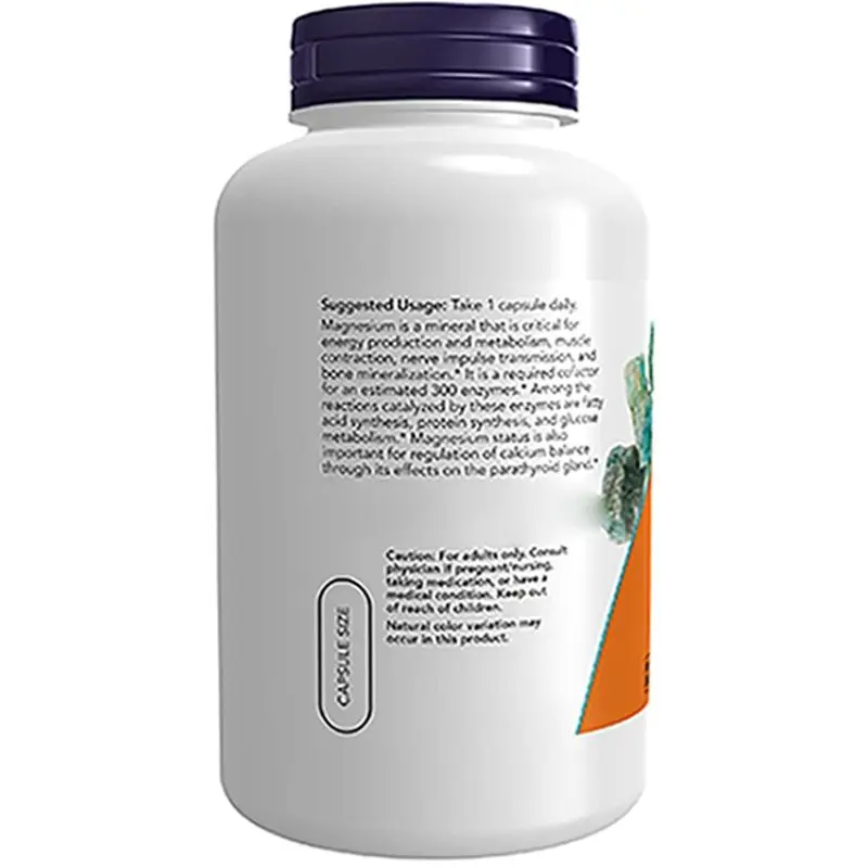 400 mg Magnesium Capsules with Enzyme Function Healthcare Supplement for Nervous System Support Mineral Supplements