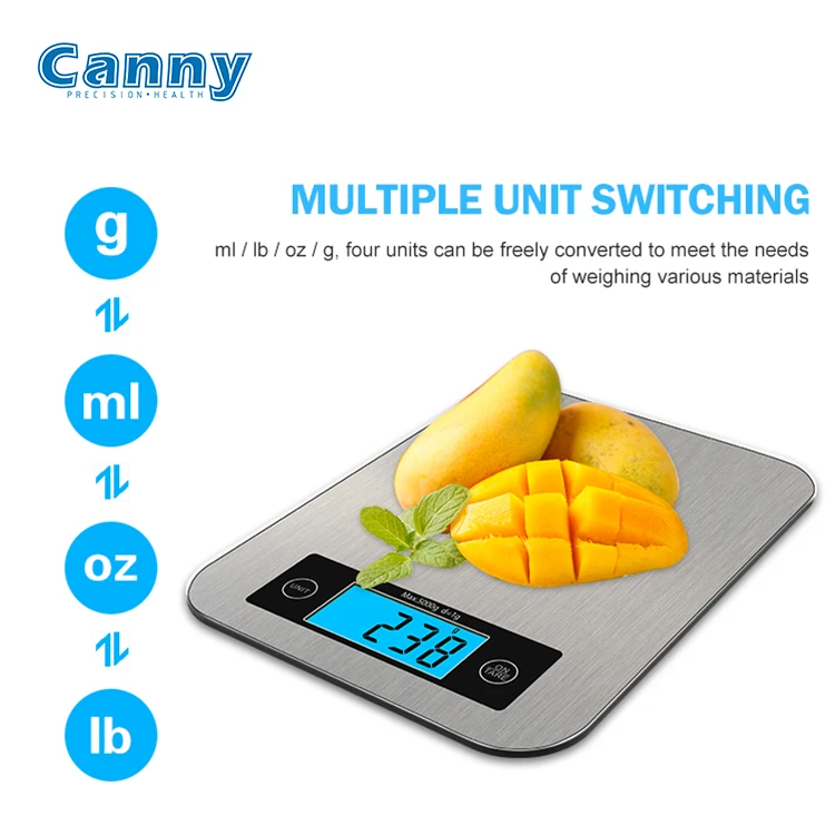 Canny High Quality Digital cook Coffee Scale Manual 10000G 1G Smart kitchen food scale