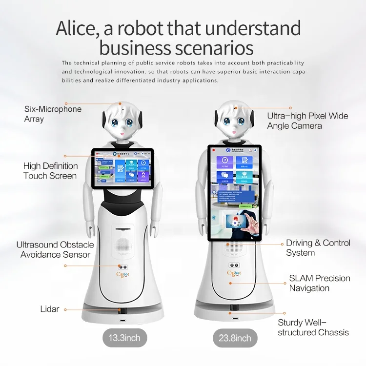  Умный робот-приемник Csjbot Alice Humanoid Assistant