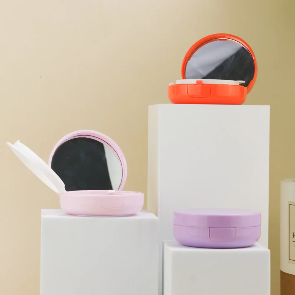 High Quality Empty Face Makeup Liquid Case Air Cushion Case Plastic Foundation Cases BB Cream Cushion Container With Mirror