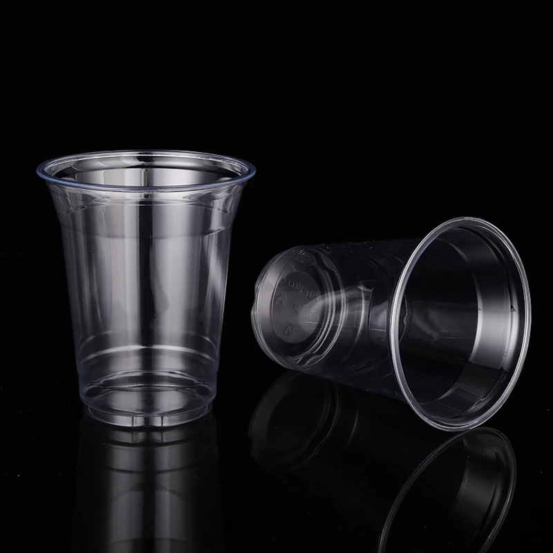 Fruit Juice Drinking Cup With Lid and Straw 12oz 14oz 16oz 20oz 24oz Cold Beverage Cup Plastic Iced Coffee Cups