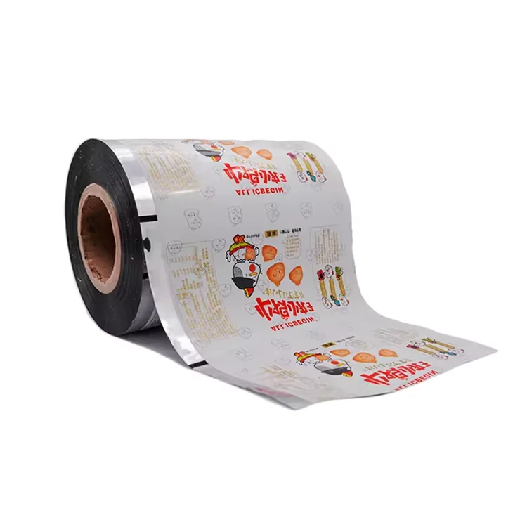 Heat Sealing Film Aluminum Plastic Flexible Food Grade Packaging Film Roll Laminated Plastic Film Packaging For Candy Chocolate