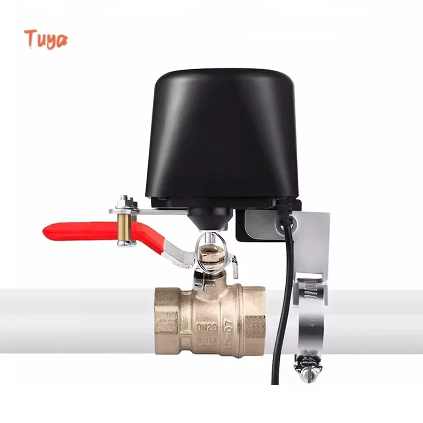 Tuya WiFi Smart Home Automation System Waterproof Water gas valve Wireless Support Voice Control smart Security Device