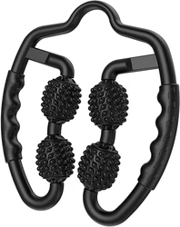 2022 Leg Muscle Massager 4 Wheels Body Shaping Relaxation Roller Ring Clamp Leg Massager