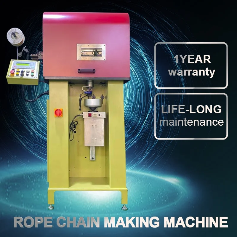 Automatic high-speed rope chain production machine