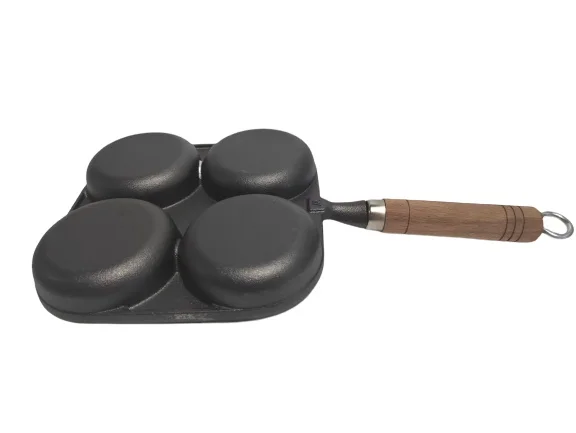 Non-stick Fried Egg Flat-bottomed Cookware Frying Pan Kitchen Cooking Pot 4 Cups Egg Frying Pan