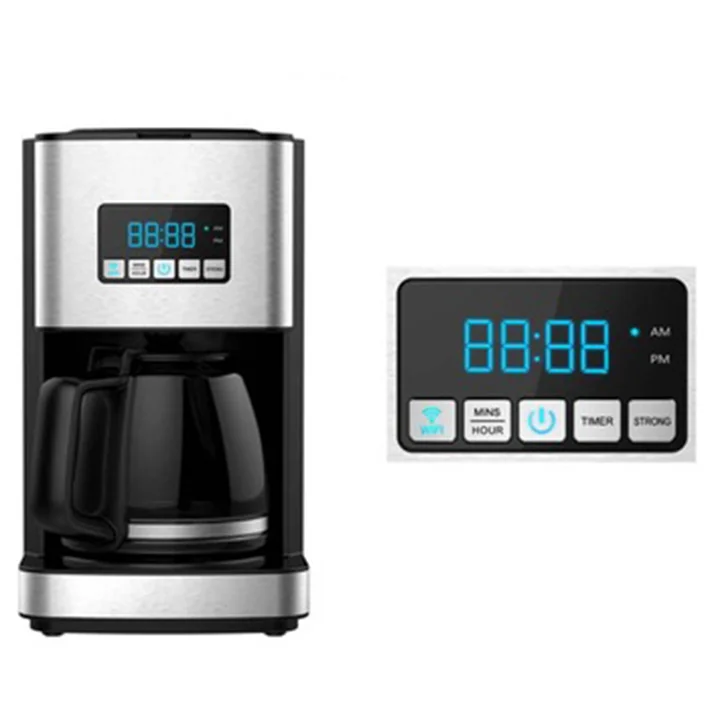 
12 cup wifi smart life programmable drip coffee maker machine strength control alexa google home voice IOS 