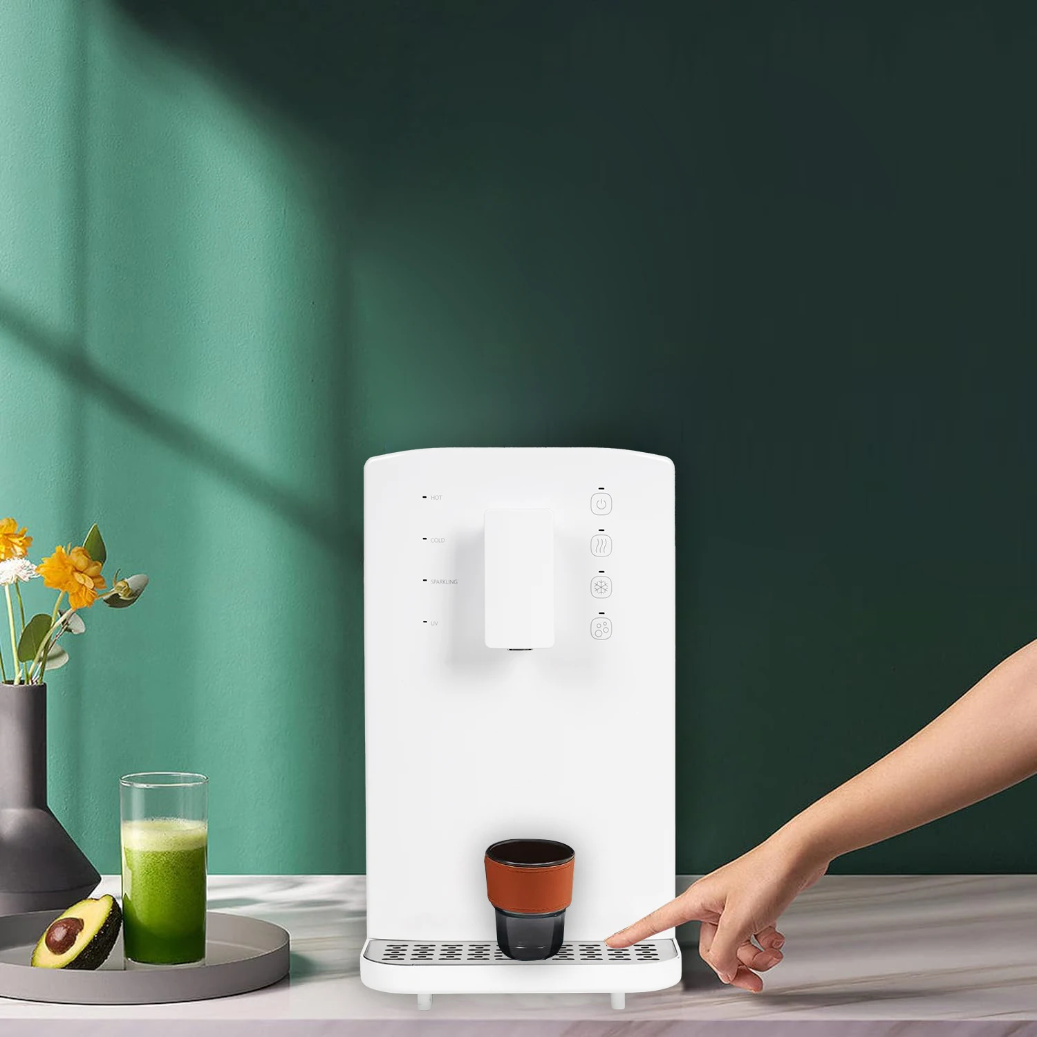 Counter Sparkling Water Chiller Machine Ice Drinking Water Maker counter top water cooler dispenser