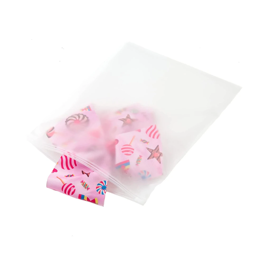 CPE Frosted Clear Plastic Clothing Bags Custom Logo Printing Zip Lock Package Swimwear Zipper Packaging Bags